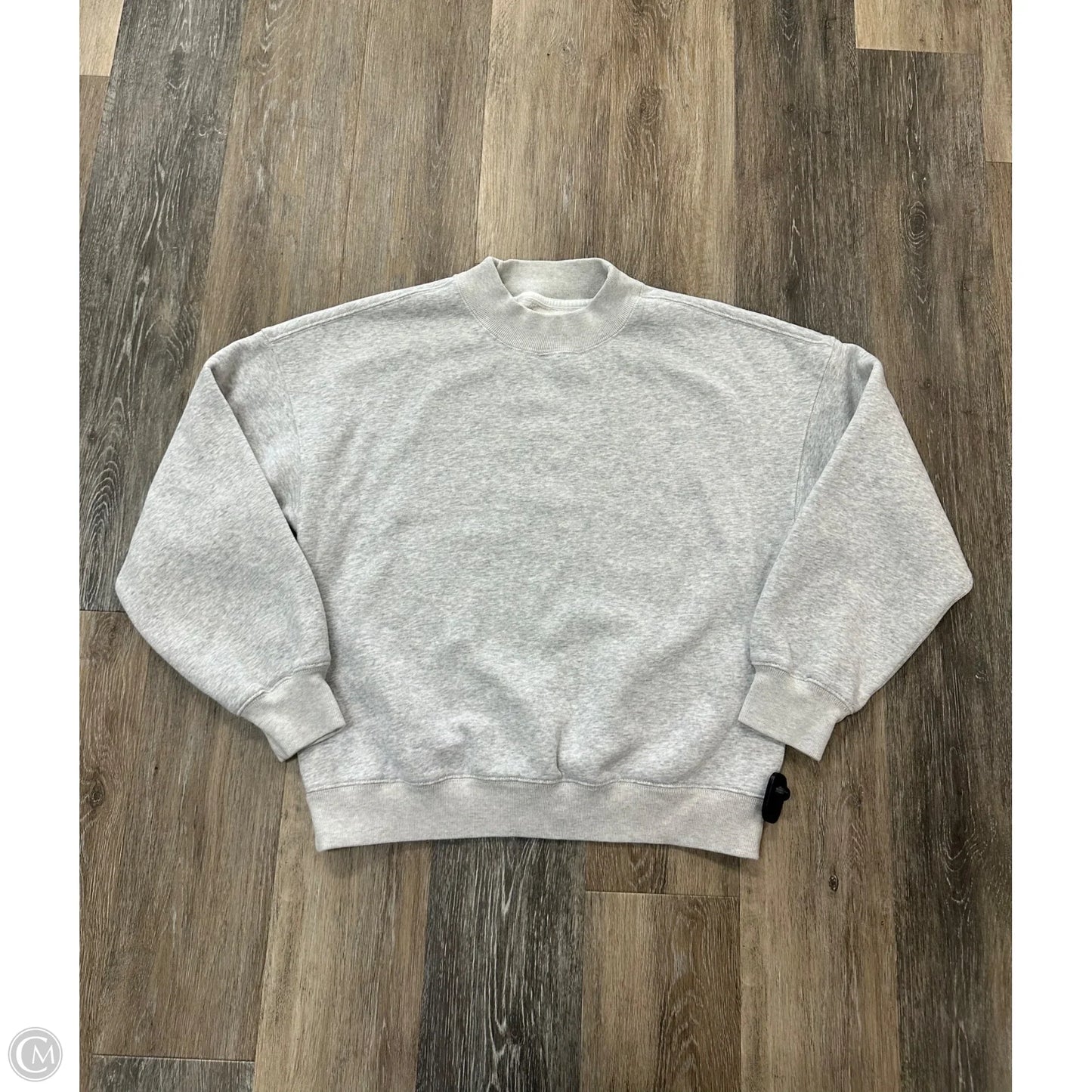 Sweatshirt Crewneck By Abercrombie And Fitch In Grey, Size: M
