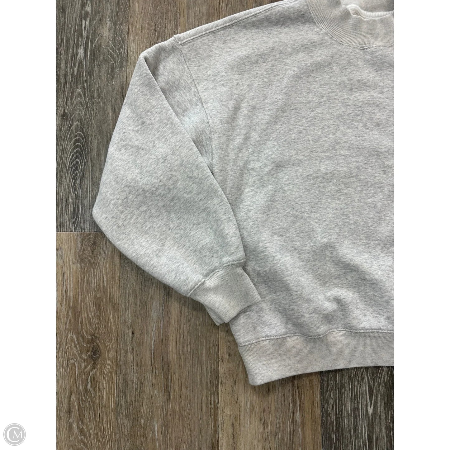 Sweatshirt Crewneck By Abercrombie And Fitch In Grey, Size: M