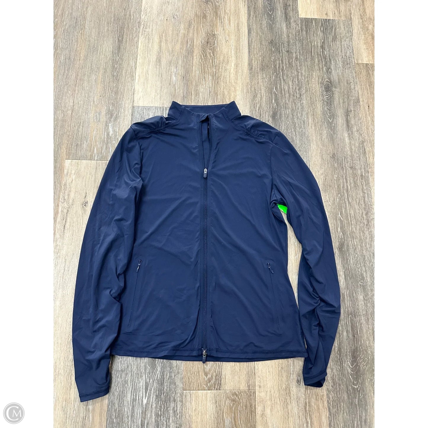 Athletic Jacket By G Force In Blue, Size: S