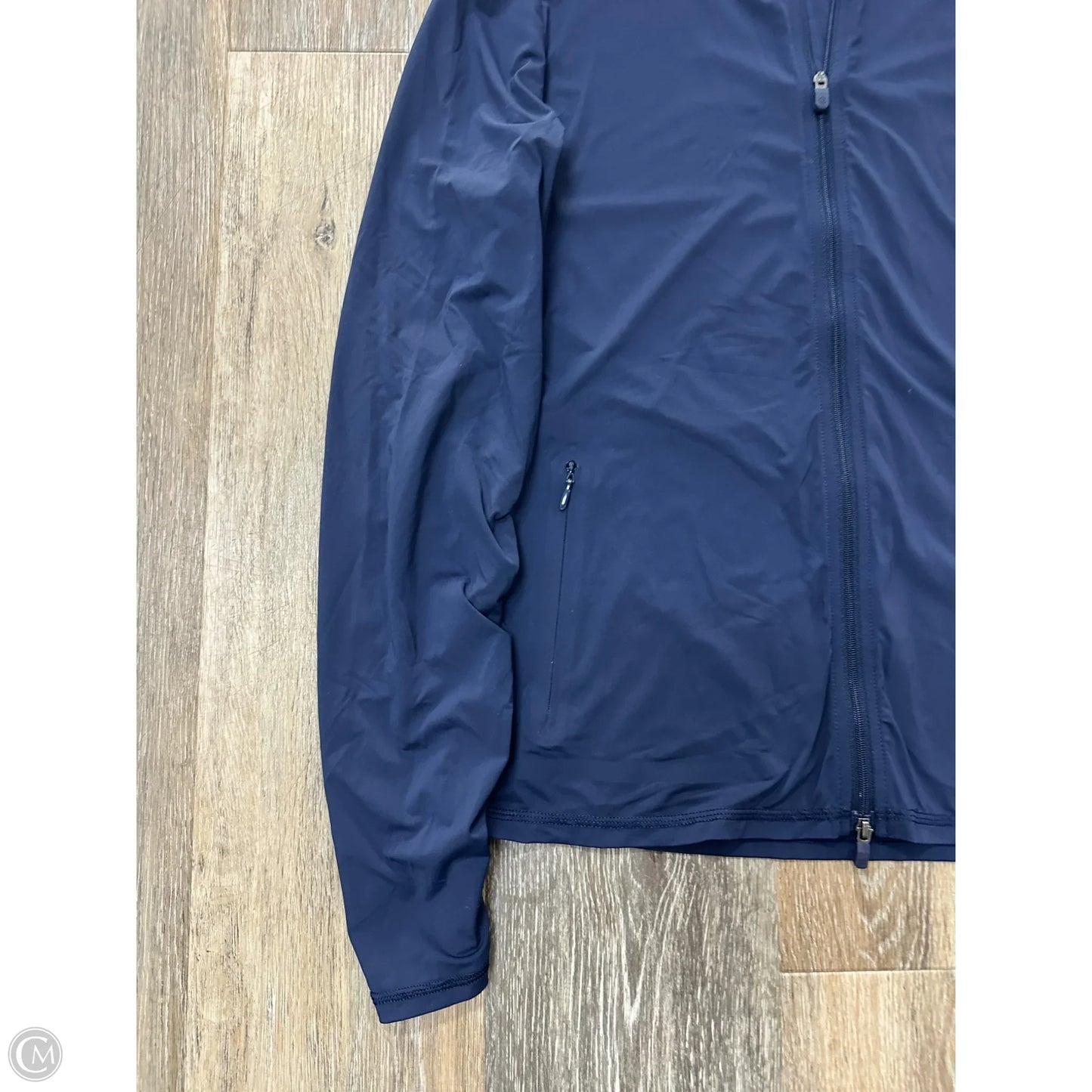 Athletic Jacket By G Force In Blue, Size: S