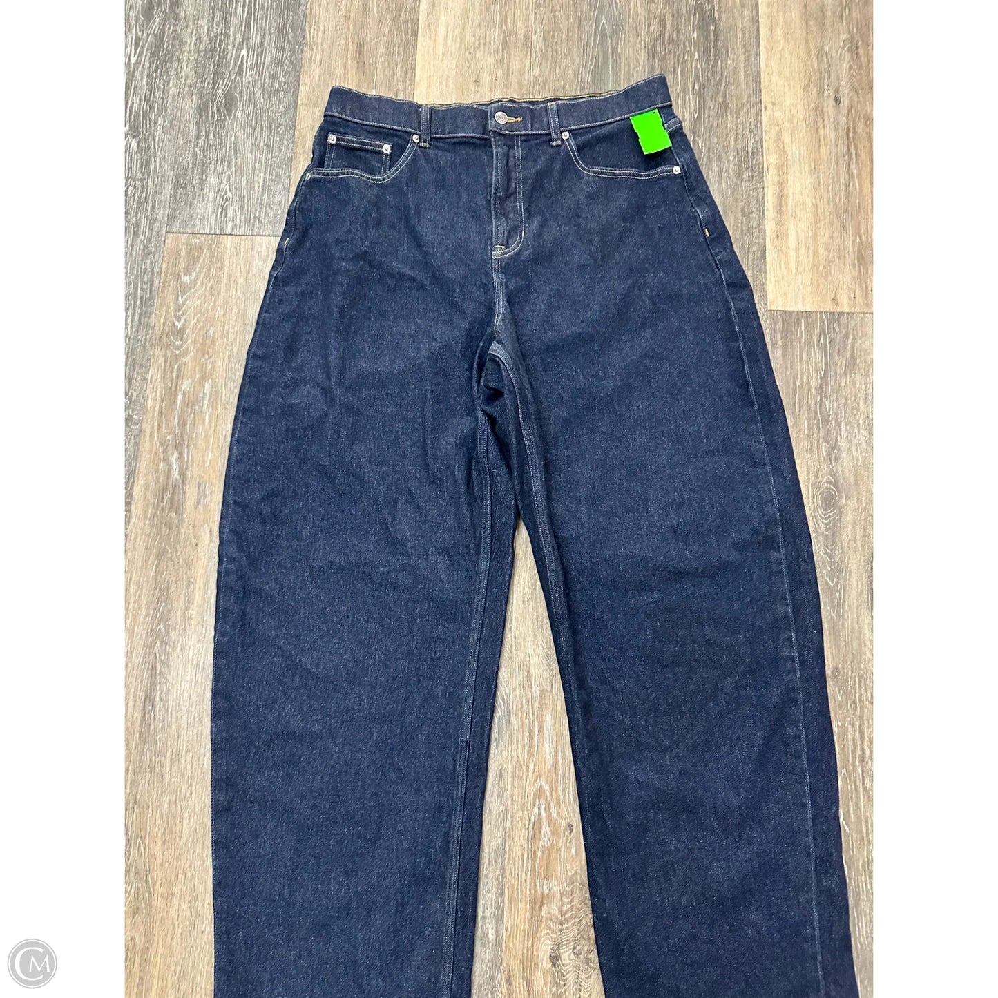 Jeans Wide Leg By Spanx In Blue Denim, Size: Xl Tall