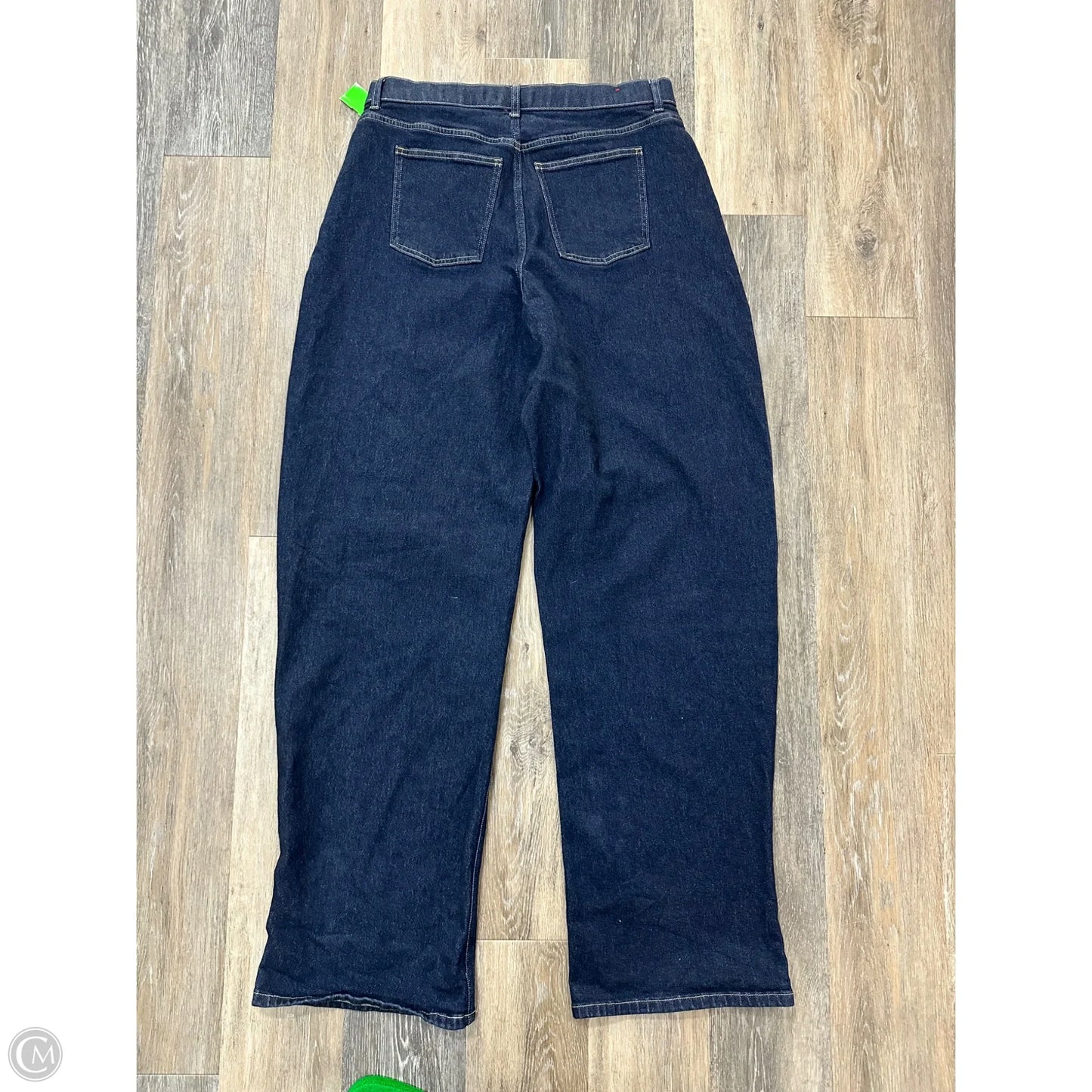 Jeans Wide Leg By Spanx In Blue Denim, Size: Xl Tall