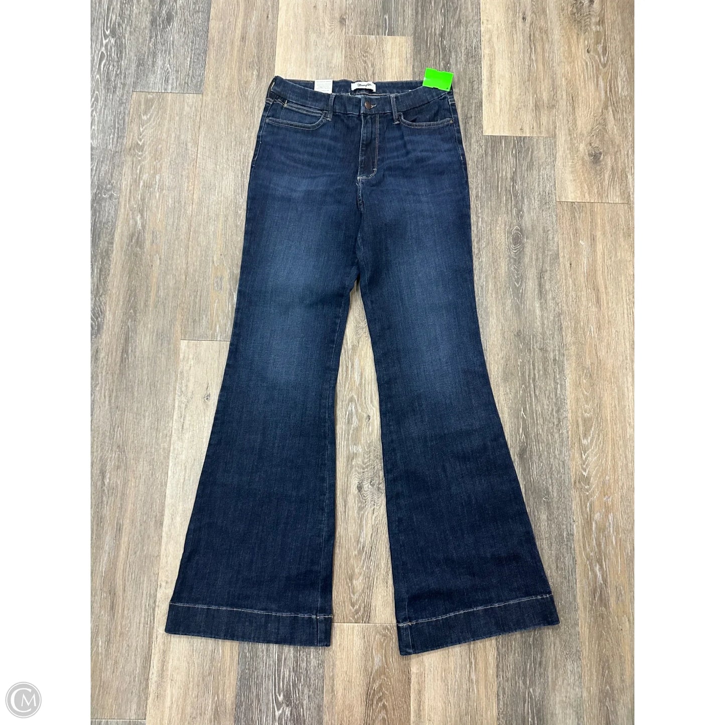 Jeans Boot Cut By Wrangler In Blue Denim, Size: 12