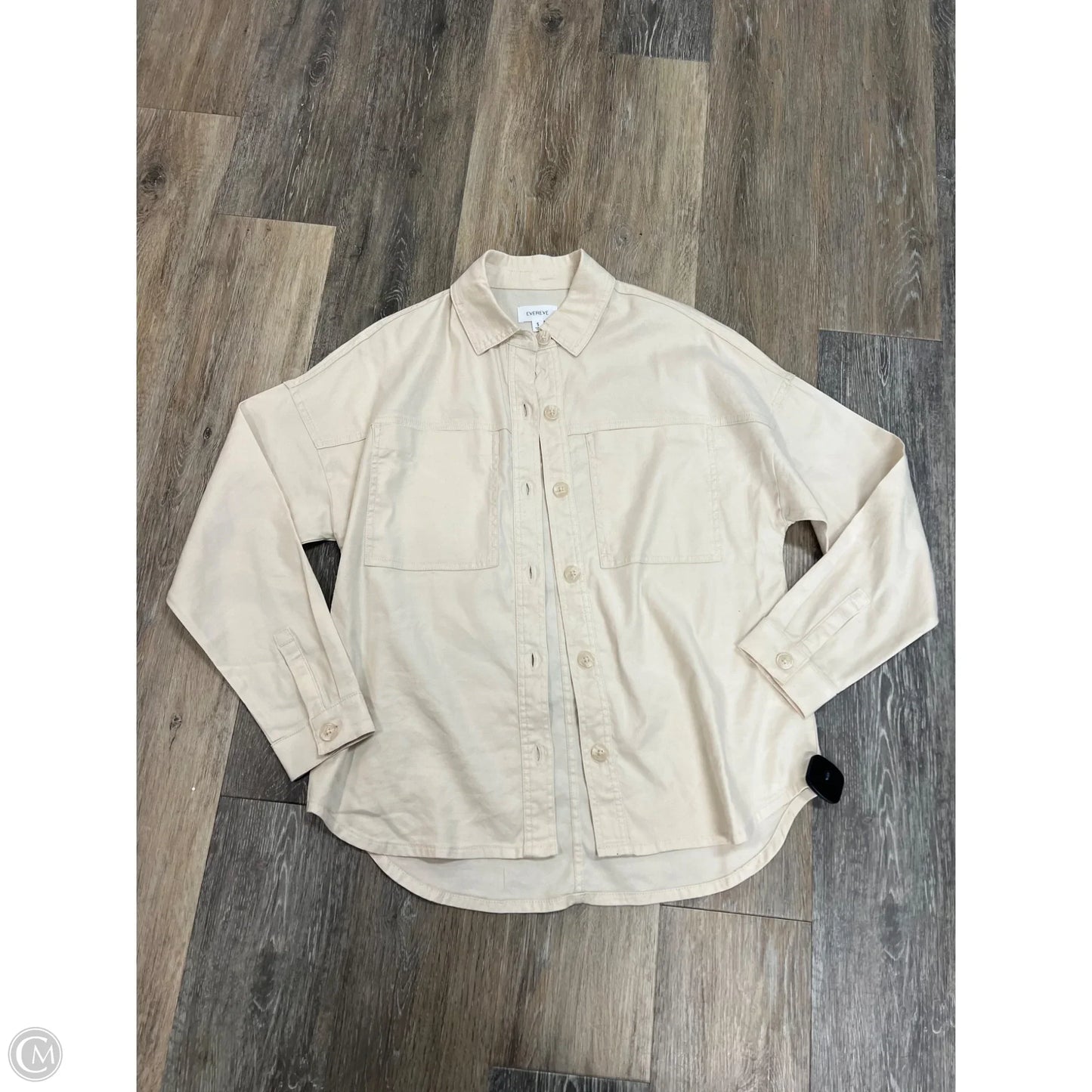 Jacket Shirt By Evereve In White, Size: S