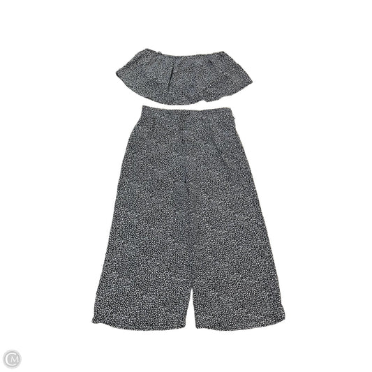 Pants Set 2pc By Crescent In Black & White, Size: L