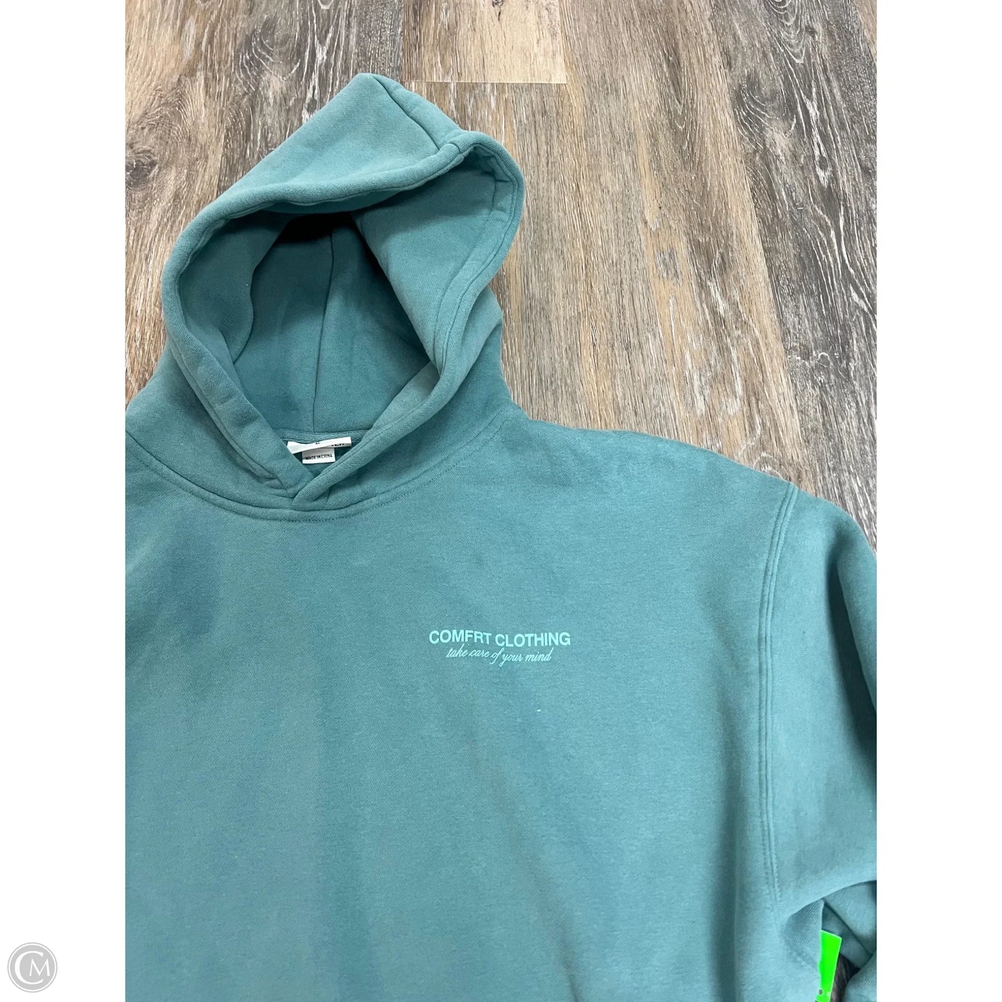 Athletic Sweatshirt Hoodie By Comfrt In Blue, Size: Xl