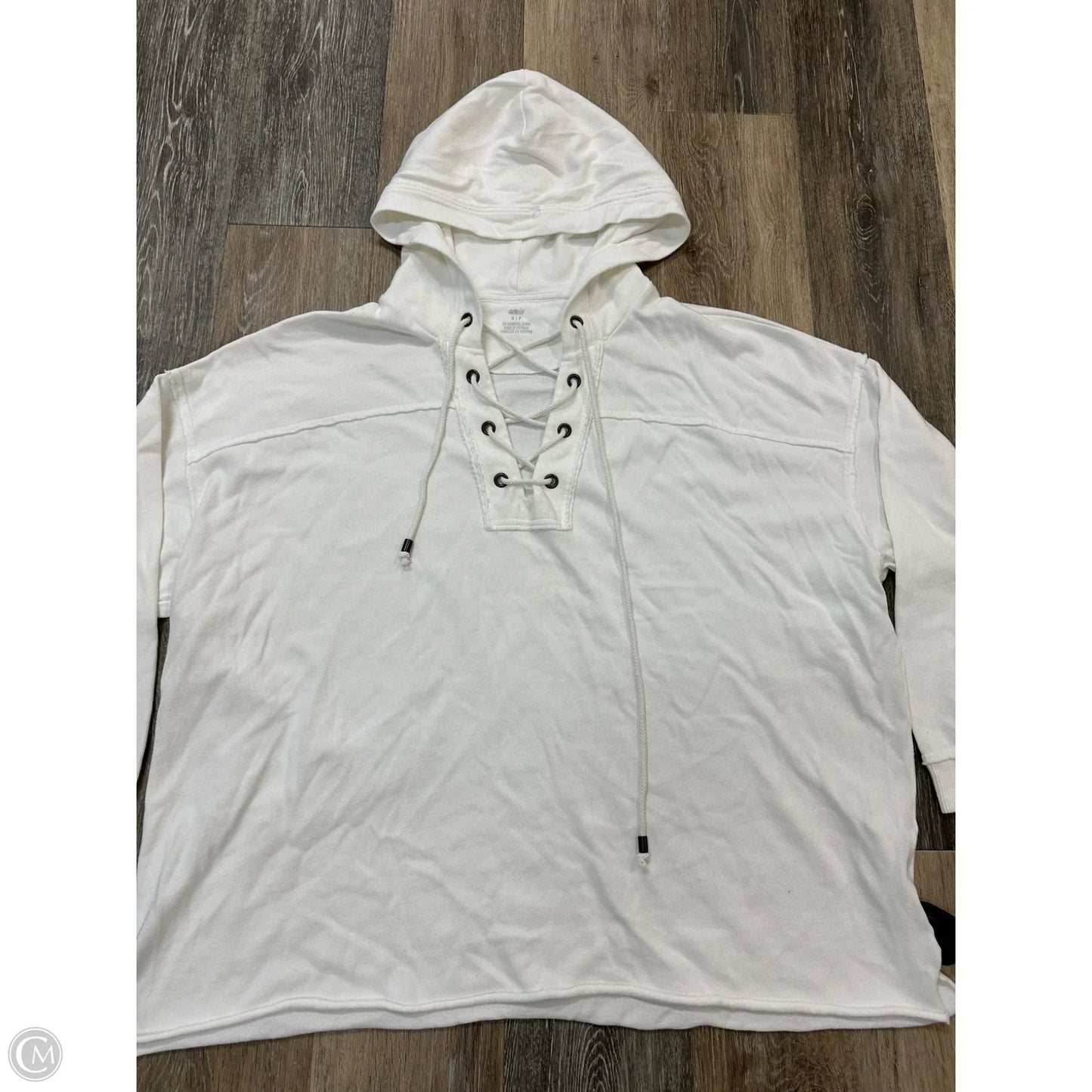 Sweatshirt Hoodie By Aerie In White, Size: S