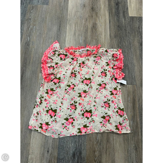 Blouse Short Sleeve By Thml In Floral Print, Size: S