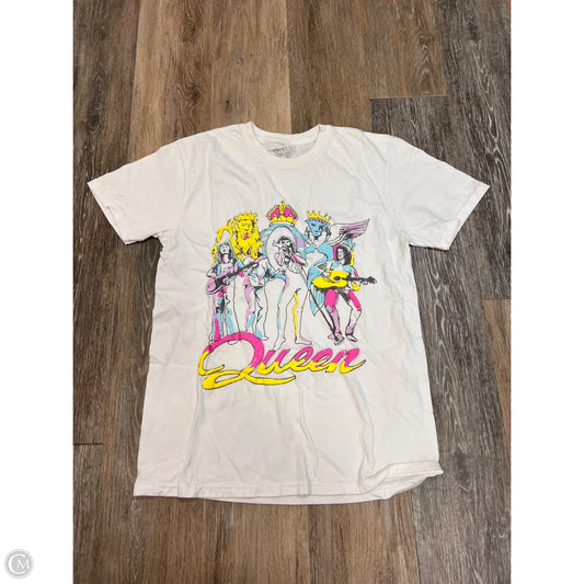 Top Short Sleeve By Liv Goods In White, Size: S