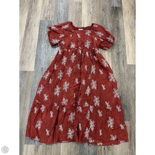 Dress Casual Maxi By Polygram In Red, Size: Xl