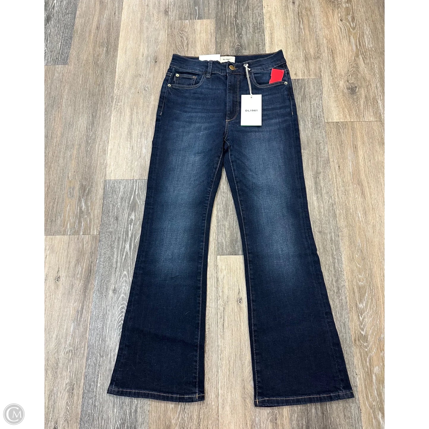 Jeans Cropped By Dl1961 In Blue Denim, Size: 4