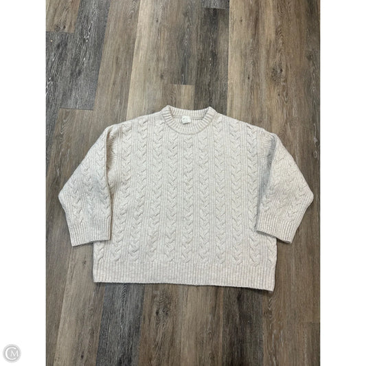 Sweater By H&m In Beige, Size: Xxl