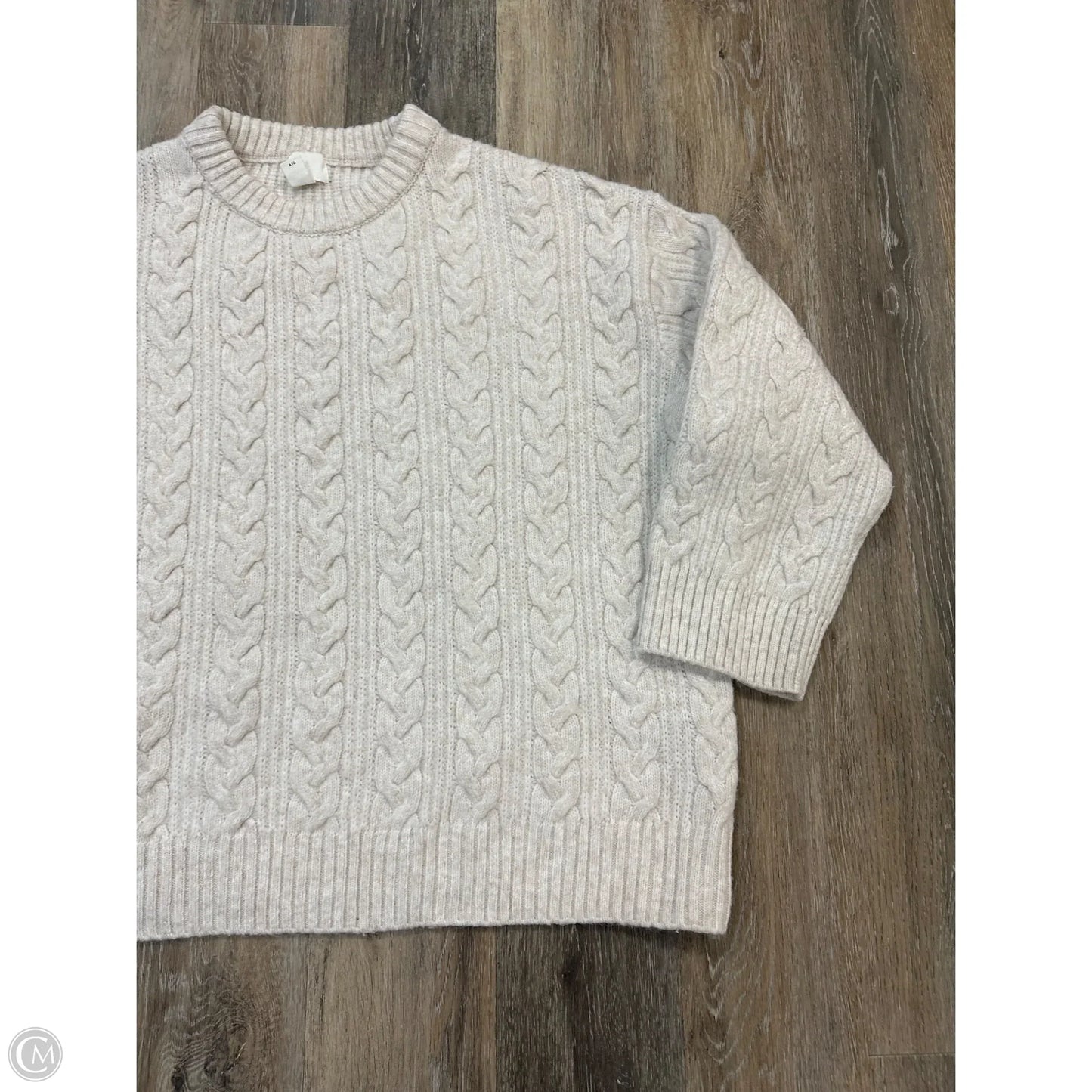 Sweater By H&m In Beige, Size: Xxl