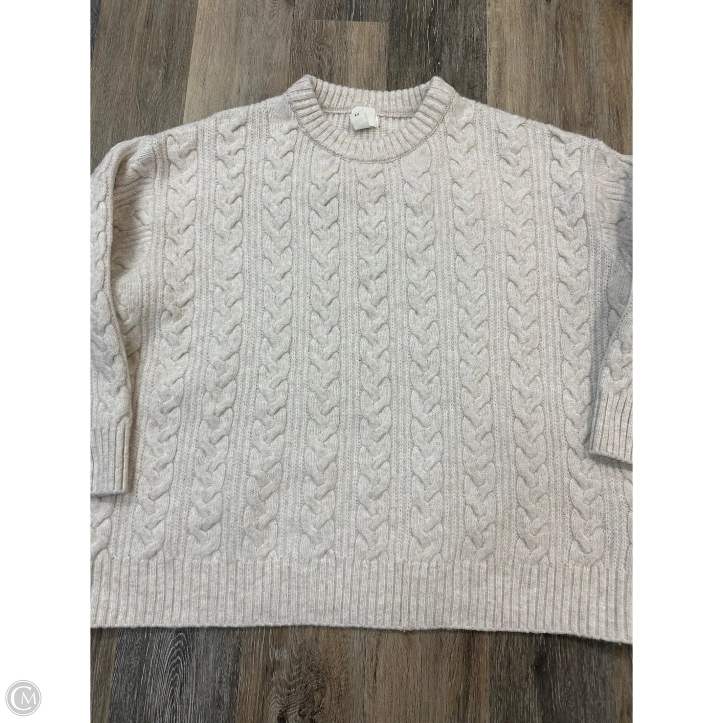 Sweater By H&m In Beige, Size: Xxl