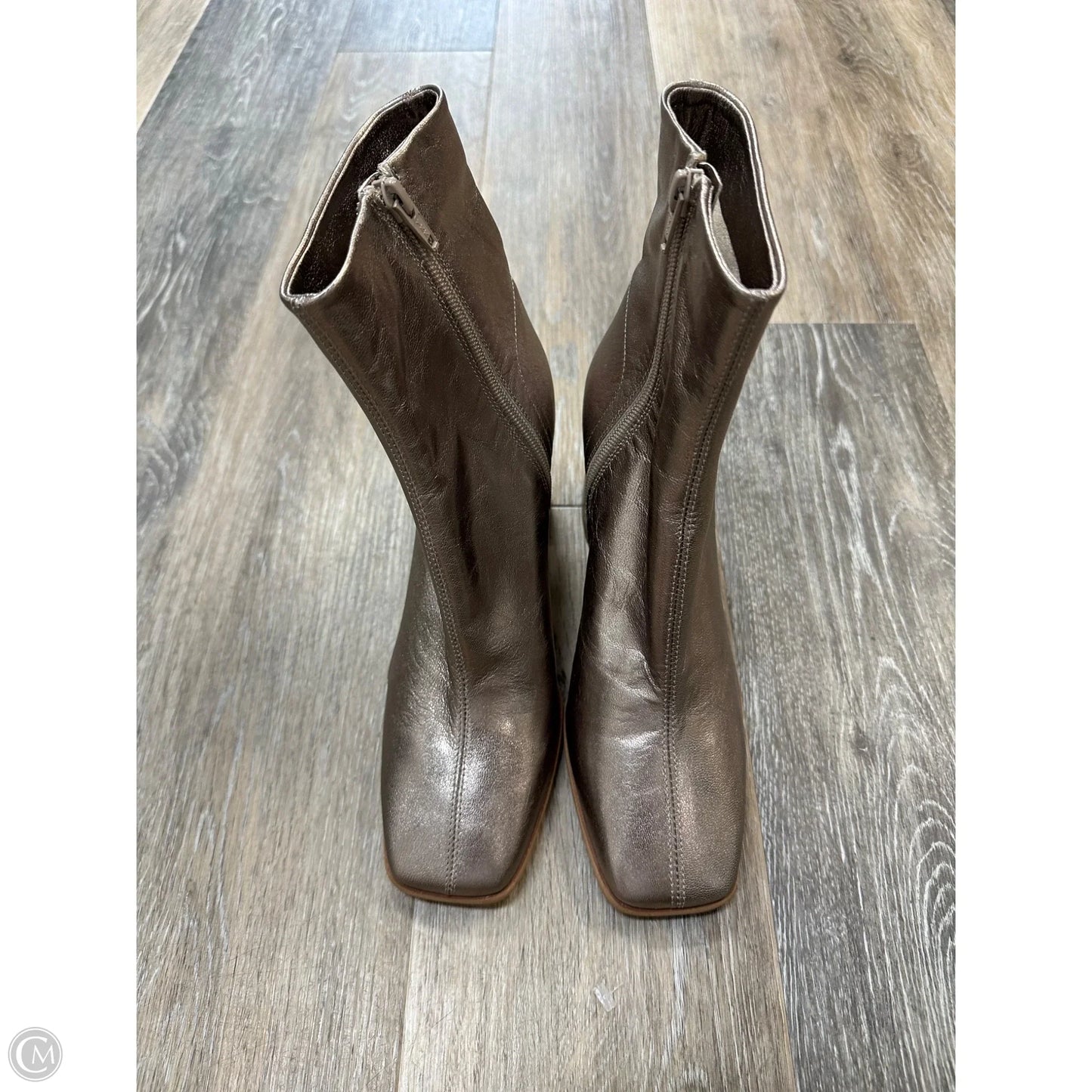 Boots Ankle Heels By Free People In Bronze, Size: 8