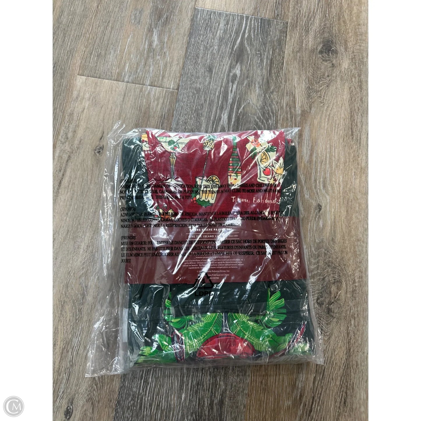 Pajamas 2pc By Tommy Bahama In Green & Red, Size: M