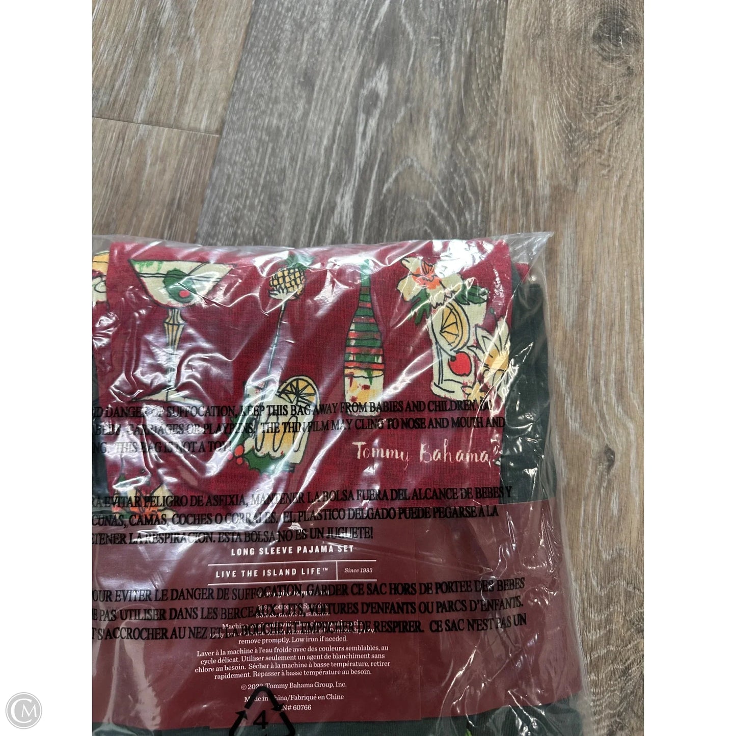 Pajamas 2pc By Tommy Bahama In Green & Red, Size: M
