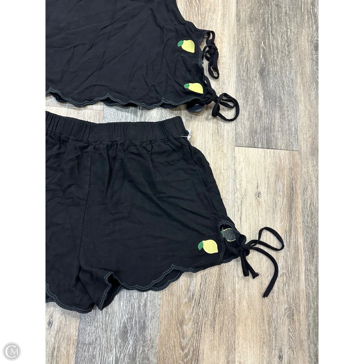 Shorts Set By Allie Rose In Black, Size: L