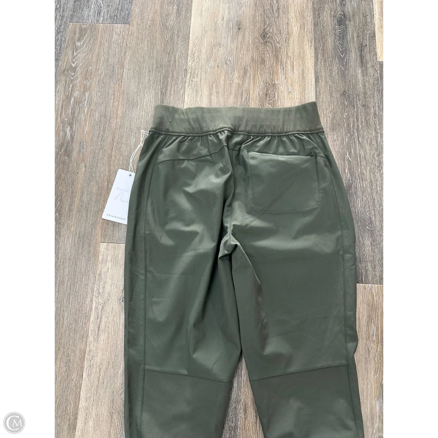 Athletic Pants By 7Diamonds In Green, Size: M