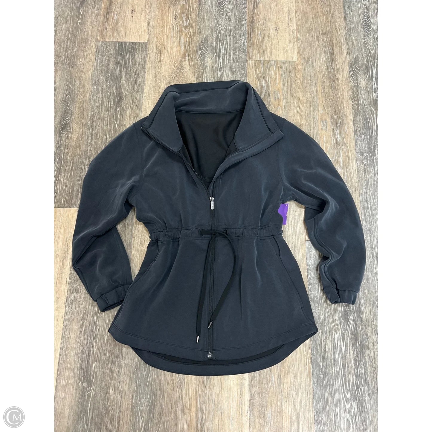 Athletic Jacket By Lululemon In Grey, Size: 4