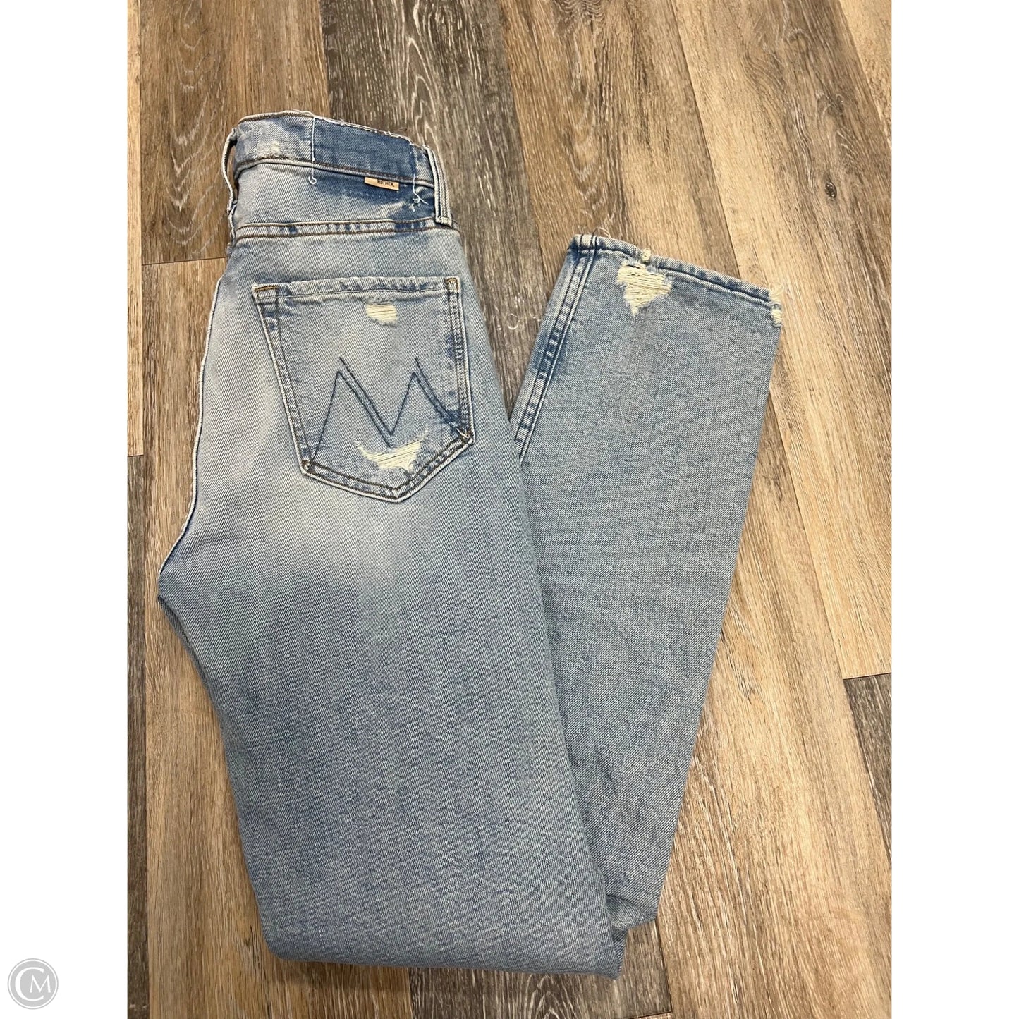 Jeans Straight By Mother In Blue Denim, Size: 2/26