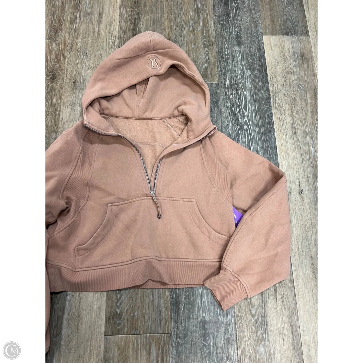 Athletic Sweatshirt Hoodie By Lululemon In Pink, Size: XS/S