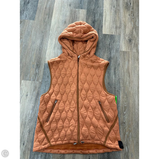 Vest Puffer & Quilted By Free People In Orange, Size: S