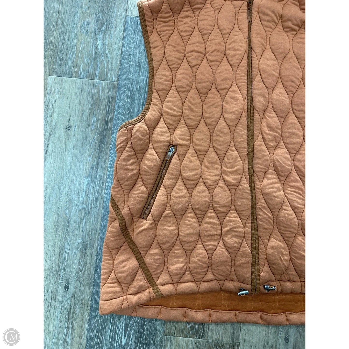 Vest Puffer & Quilted By Free People In Orange, Size: S