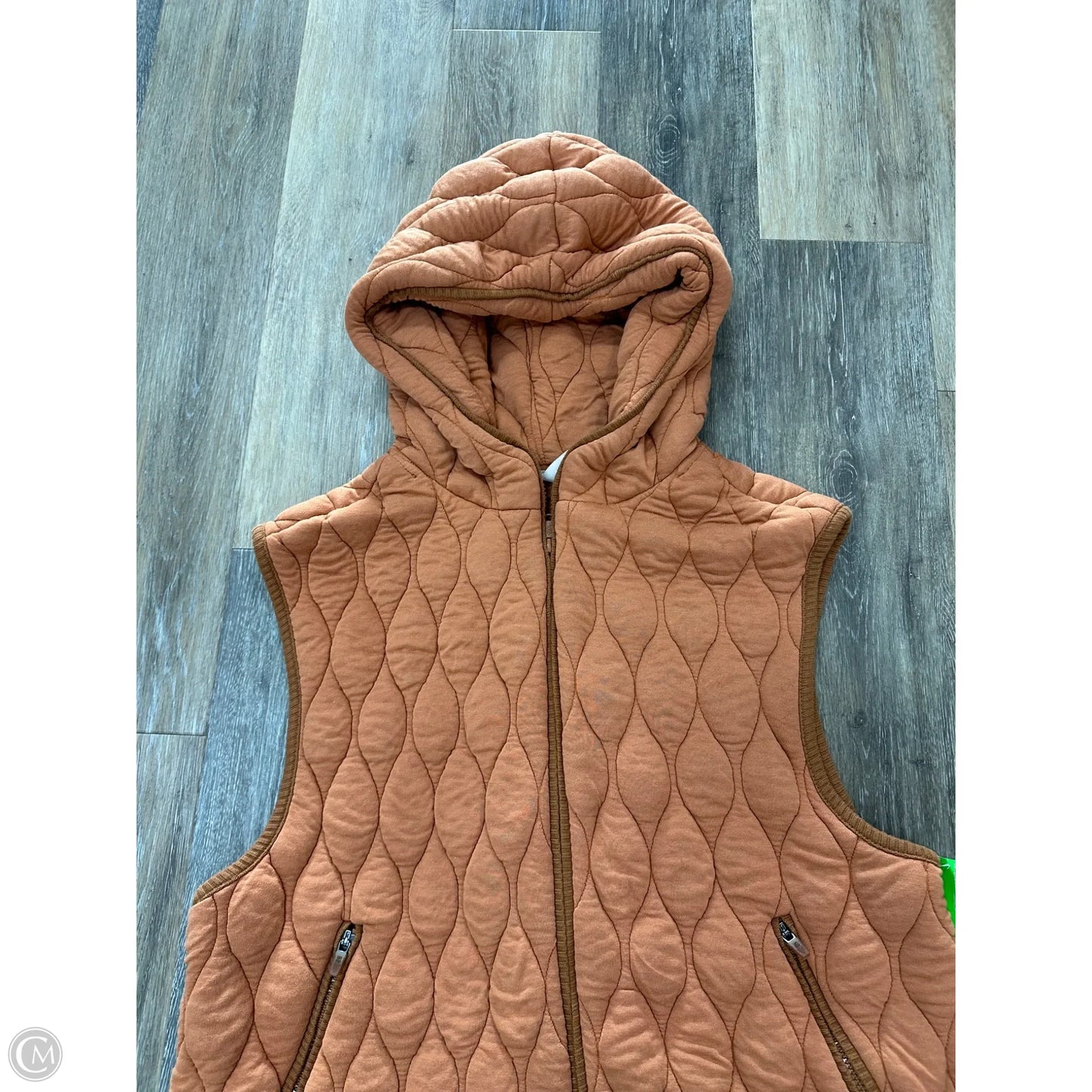 Vest Puffer & Quilted By Free People In Orange, Size: S
