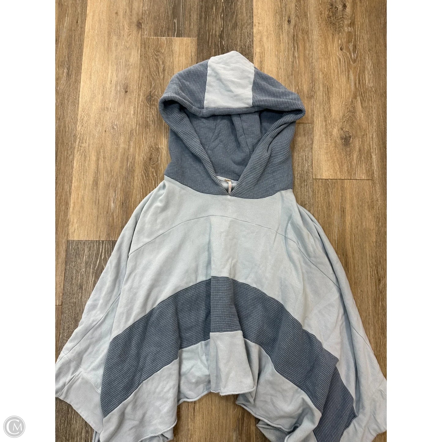 Sweatshirt Hoodie By Free People In Blue, Size: M