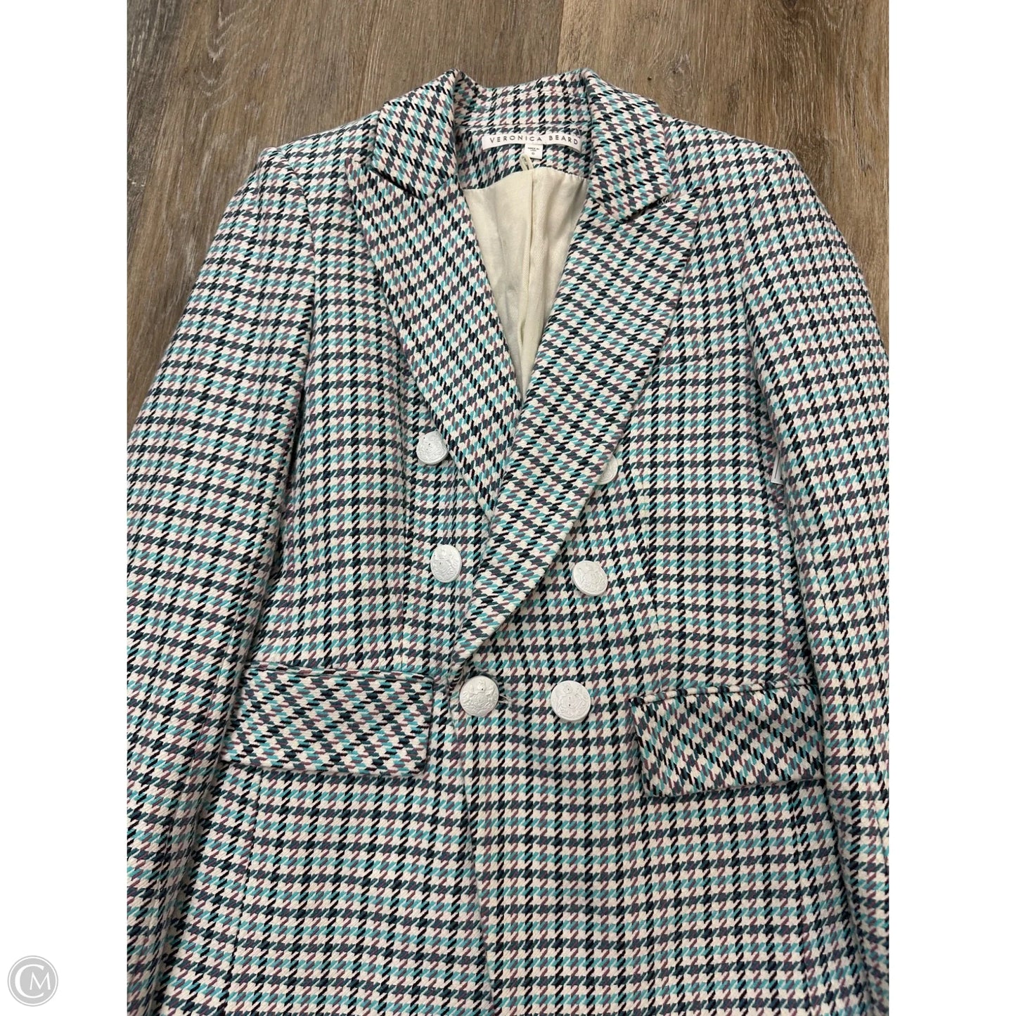 Blazer Designer By Veronica Beard In Plaid Pattern, Size: 0