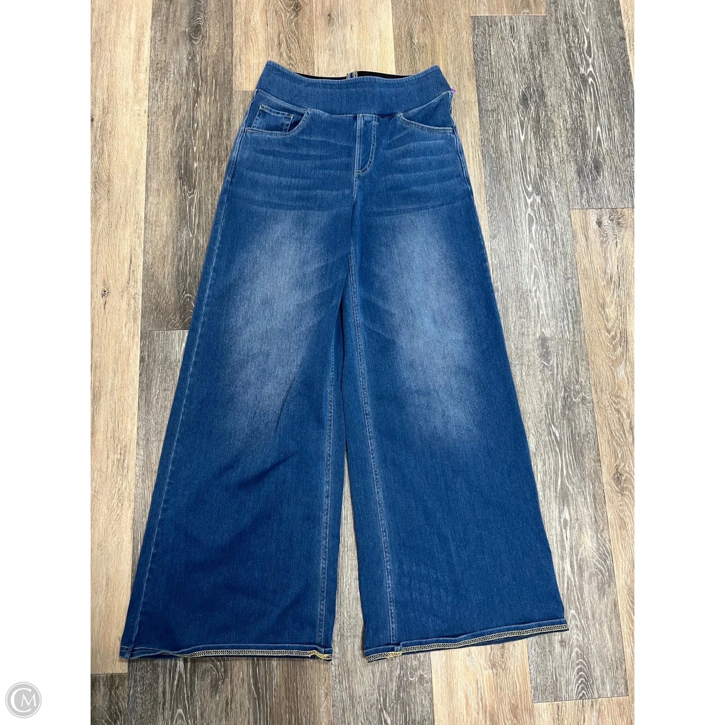 Pants Wide Leg By Halara In Blue Denim, Size: S