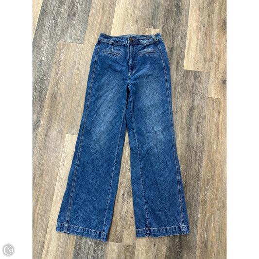 Jeans Wide Leg By We The Free In Blue Denim, Size: M