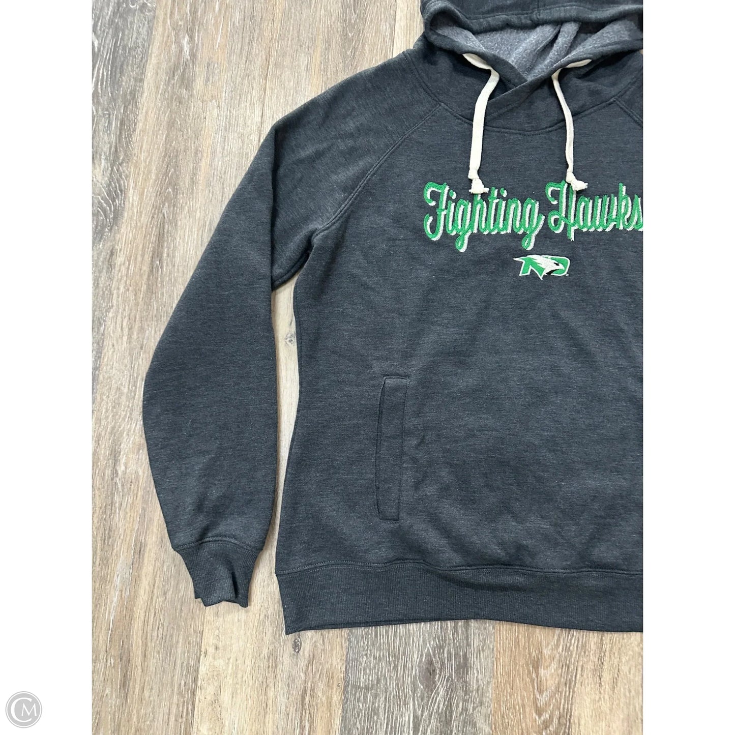 Athletic Sweatshirt Hoodie By Captivation In Black, Size: M