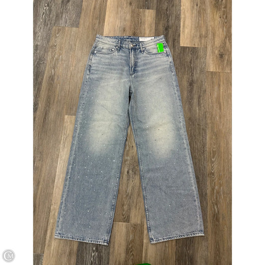 Jeans Wide Leg By Rag And Bone In Blue Denim, Size: 6