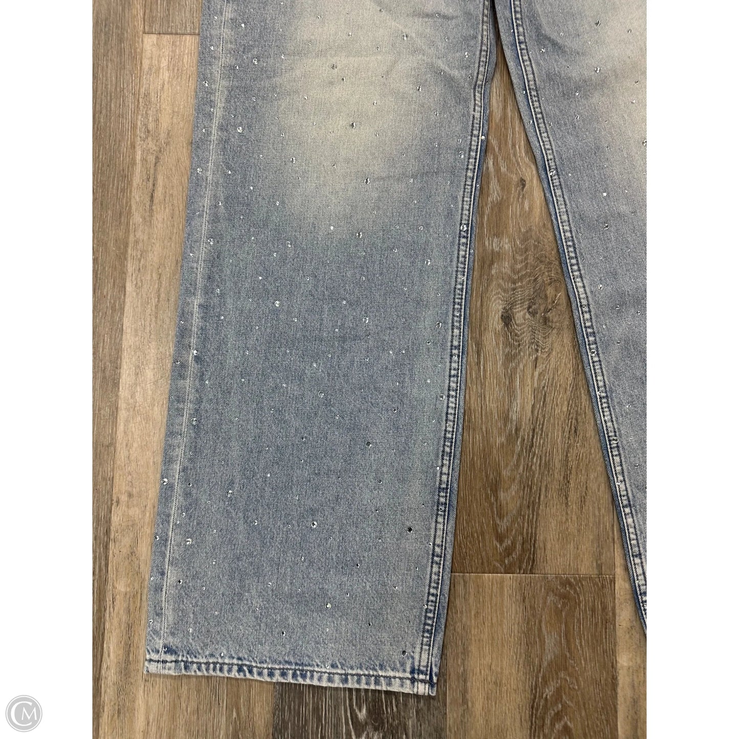 Jeans Wide Leg By Rag And Bone In Blue Denim, Size: 6