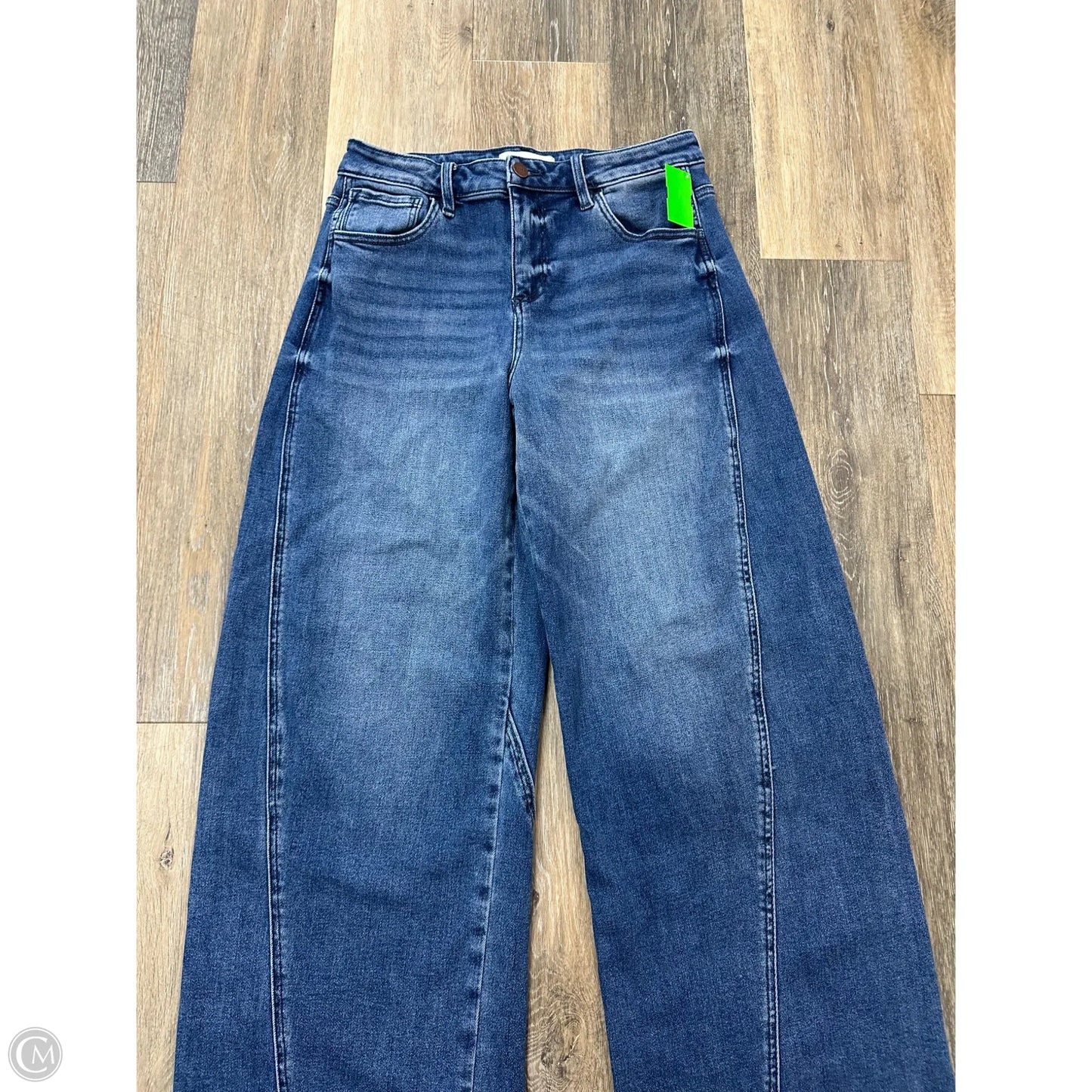 Jeans Wide Leg By Risen In Blue Denim, Size: 8