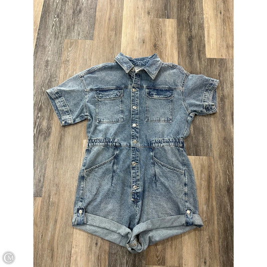 Shortalls By We The Free In Blue Denim, Size: Xl