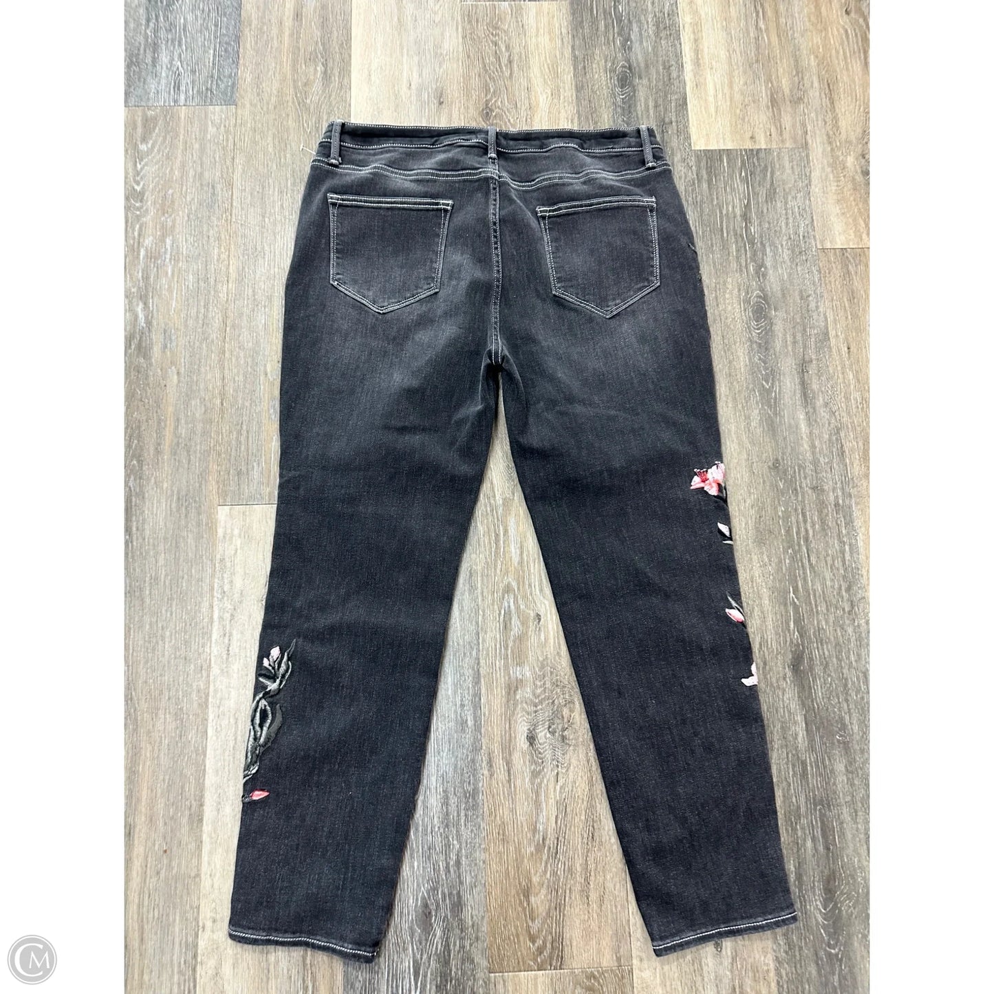 Jeans Straight By Driftwood In Black Denim, Size: 14