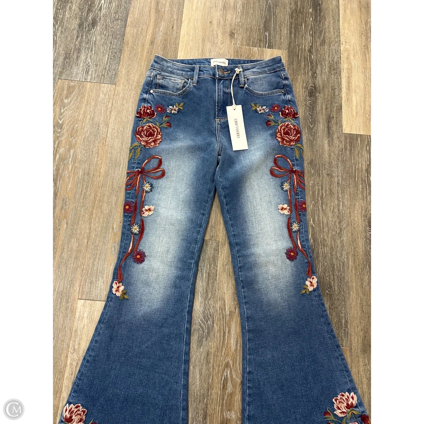 Jeans Flared By Driftwood In Blue Denim, Size: 0