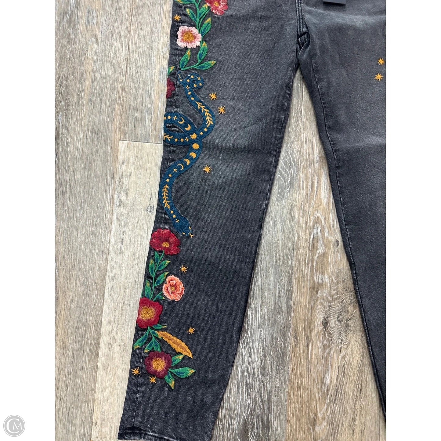 Jeans Straight By Driftwood In Black Denim, Size: 0