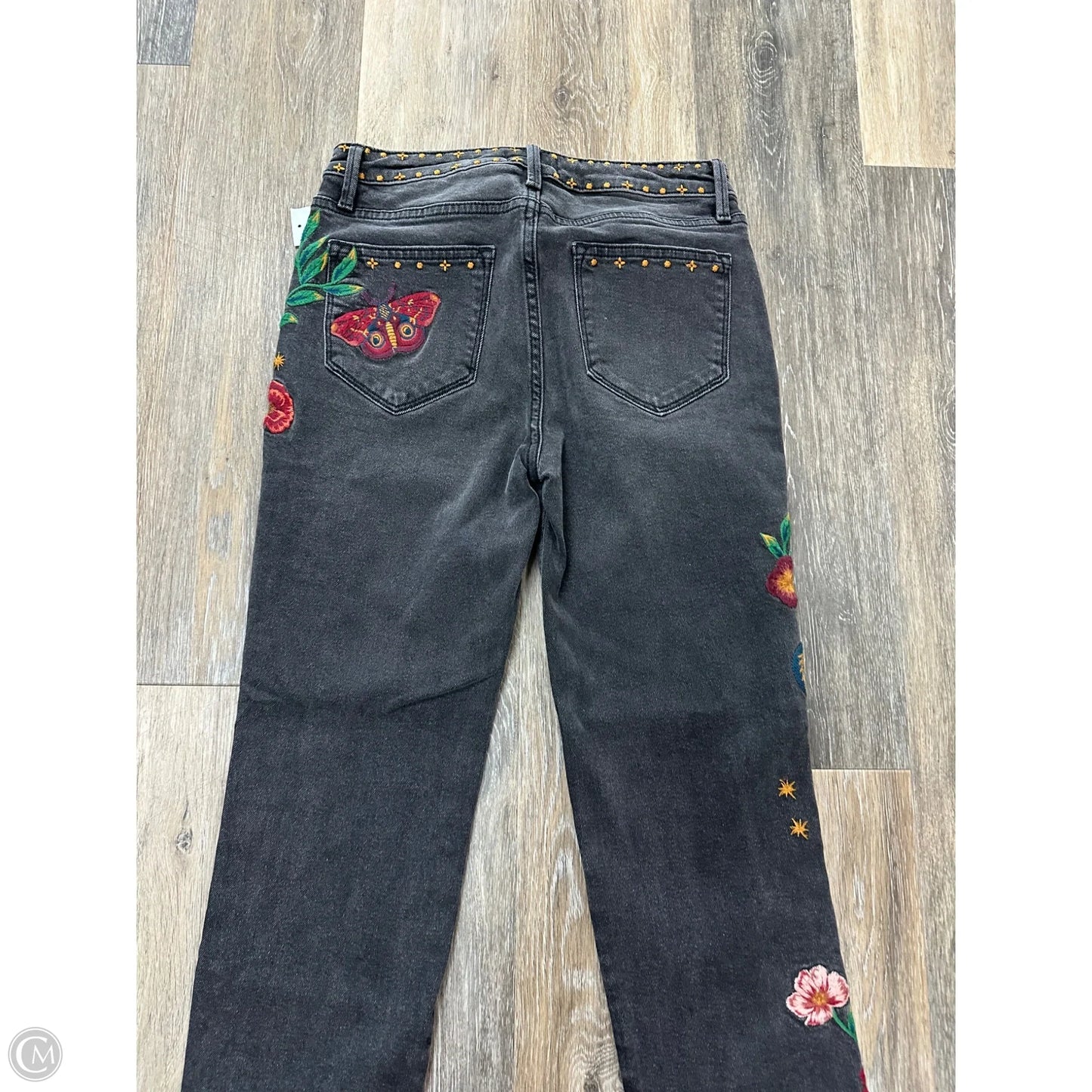 Jeans Straight By Driftwood In Black Denim, Size: 0