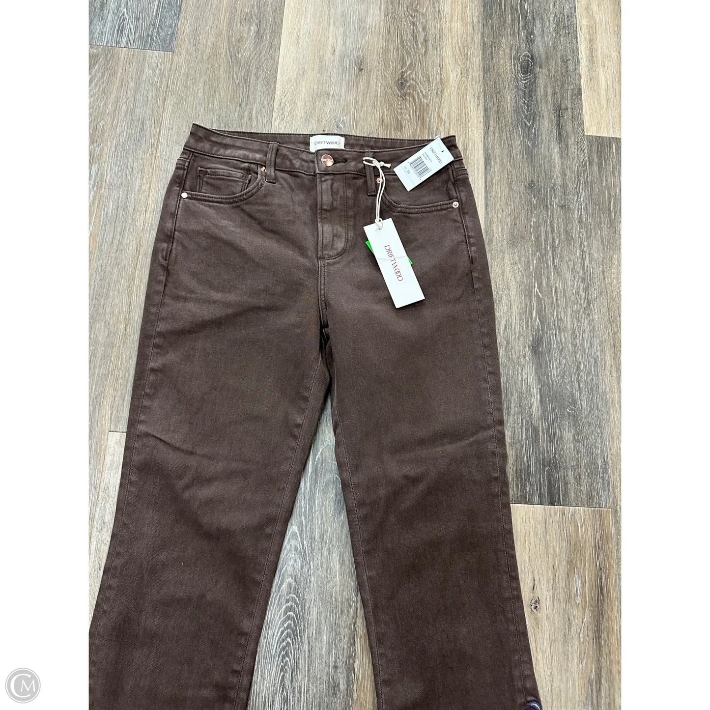 Jeans Straight By Driftwood In Brown Denim, Size: 2