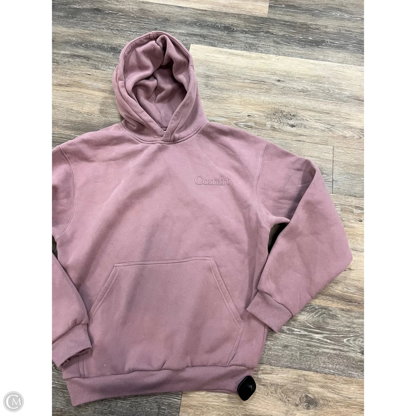 Sweatshirt Hoodie By Comfrt In Purple, Size: S
