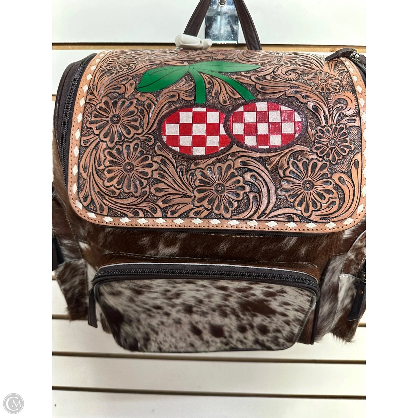 Backpack Leather By Western Linens, Size: Large