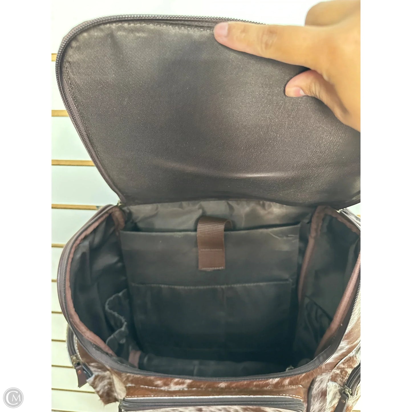 Backpack Leather By Western Linens, Size: Large