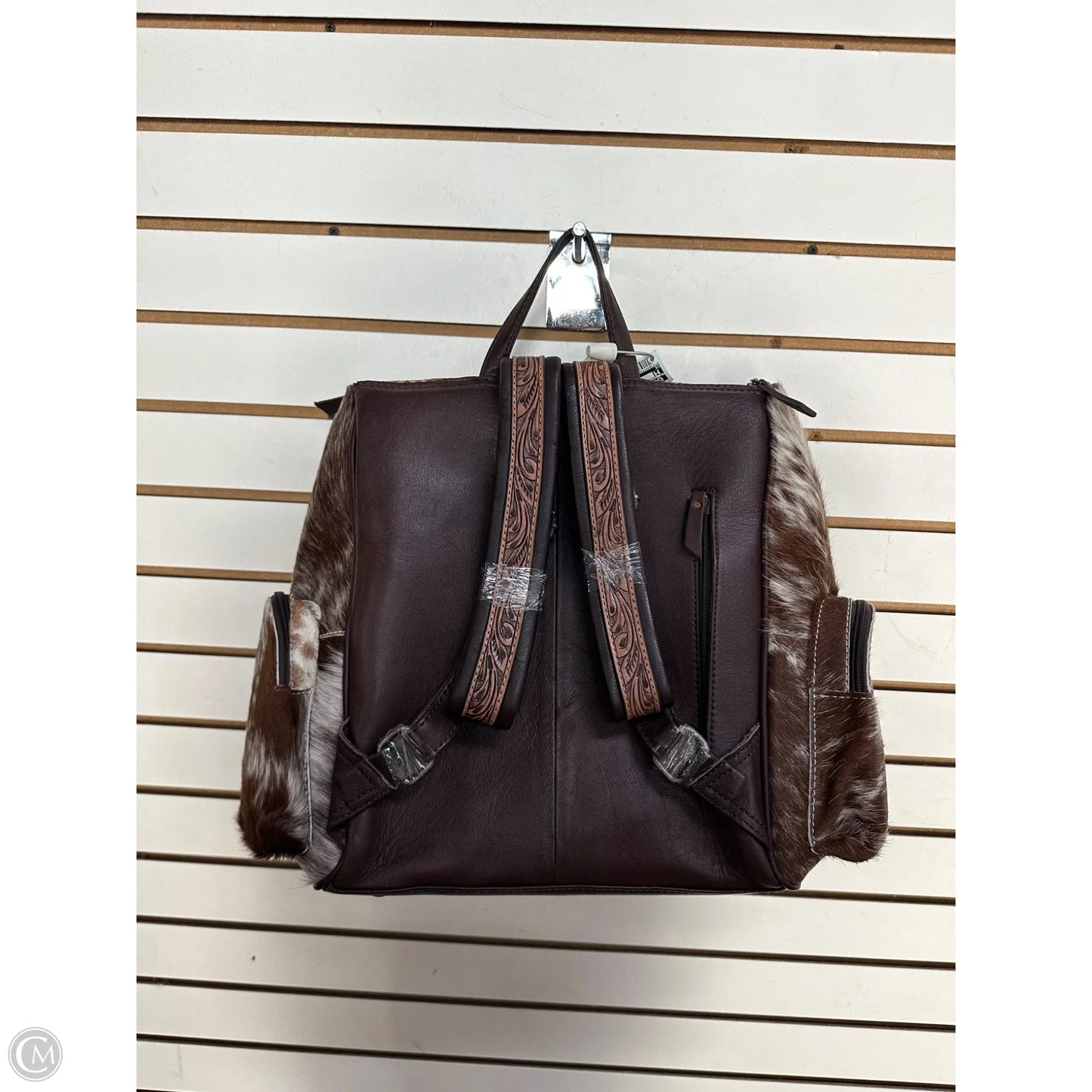 Backpack Leather By Western Linens, Size: Large