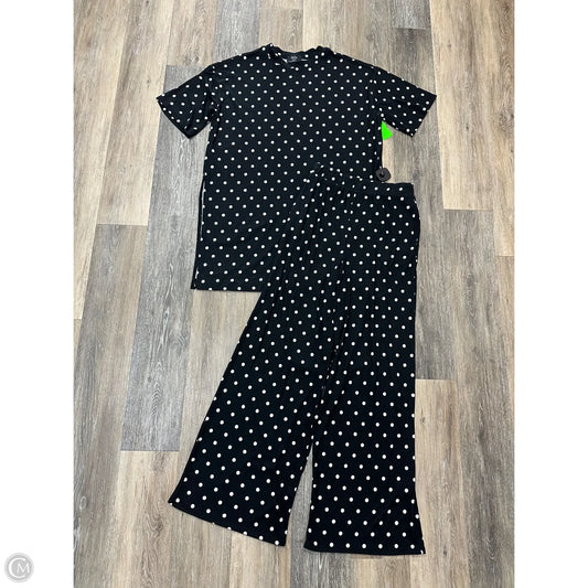 Pant Set 2pc By Dressed in Lala In Polkadot Pattern, Size: S