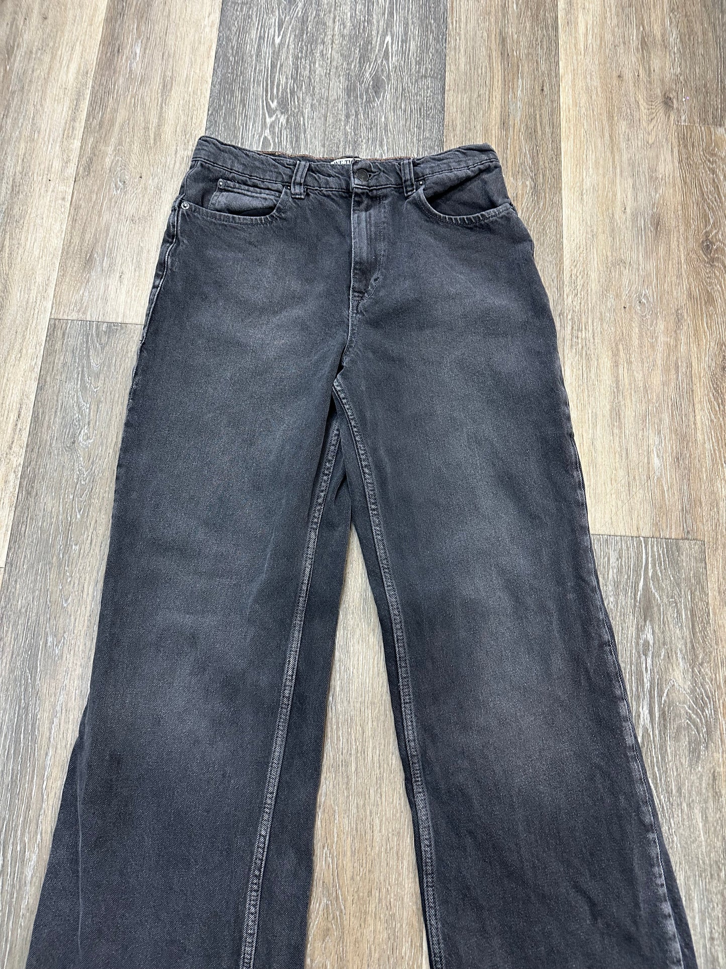 Jeans Wide Leg By We The Free In Black Denim, Size: 8