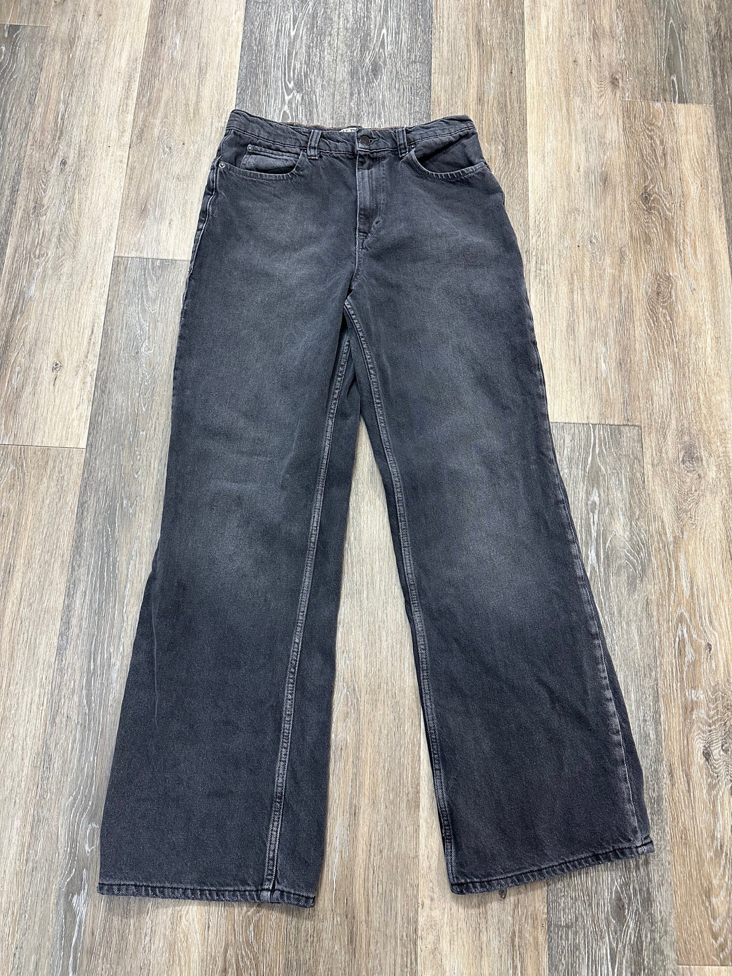 Jeans Wide Leg By We The Free In Black Denim, Size: 8